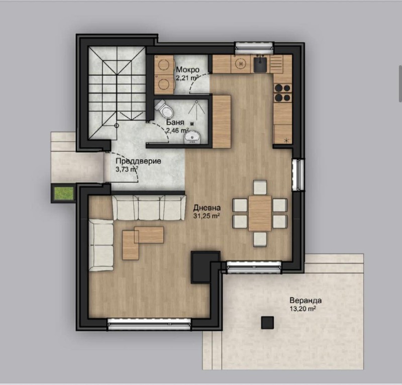 Продава КЪЩА, с. Алдомировци, област София област, снимка 4 - Къщи - 53108652