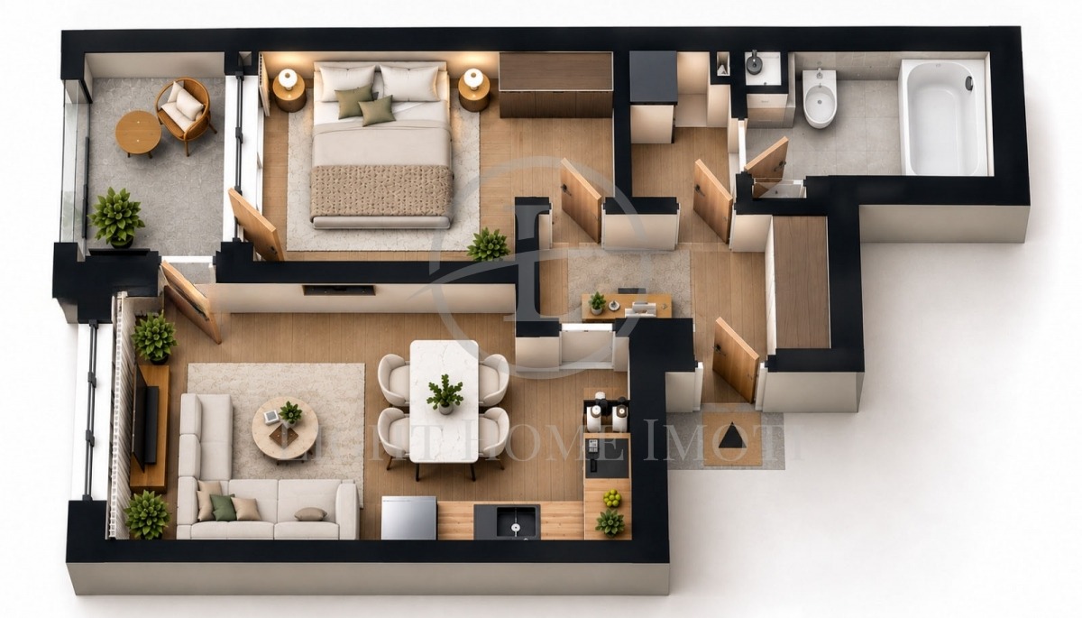 Продава 2-СТАЕН, гр. Пловдив, Кючук Париж, снимка 10 - Апартаменти - 56302593