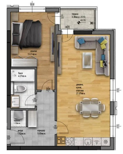 De vânzare  1 dormitor Plovdiv , Ostromila , 80 mp | 74294200 - imagine [2]