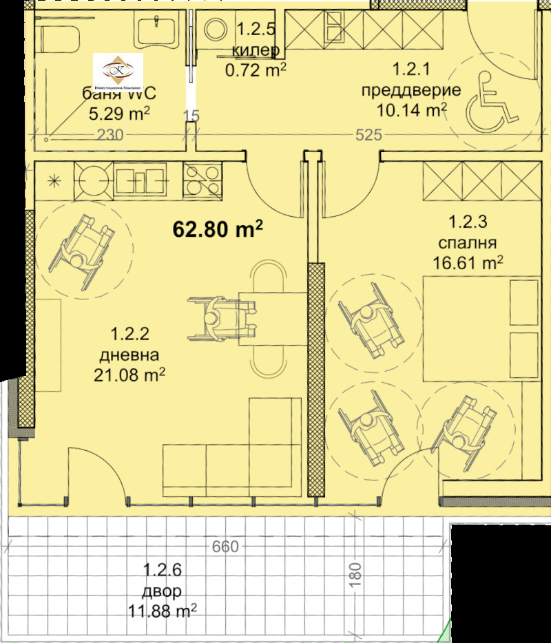 En venta  1 dormitorio Varna , Mladost 1 , 76 metros cuadrados | 63708081 - imagen [3]