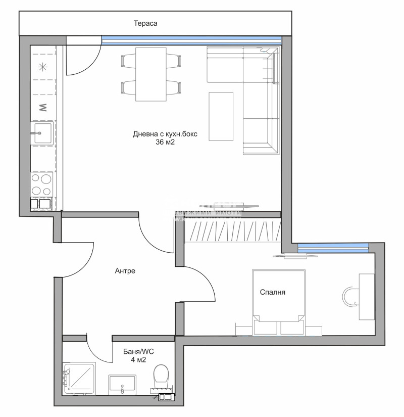 Satılık  1 yatak odası Plovdiv , Karşiyaka , 90 metrekare | 10796154 - görüntü [13]