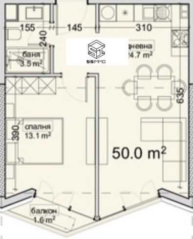 De vânzare  1 dormitor Varna , Vladislav Varnenciic 1 , 59 mp | 84009777 - imagine [9]