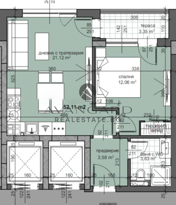 Eladó  1 hálószoba Plovdiv , Trakija , 60 négyzetméter | 35918280 - kép [4]