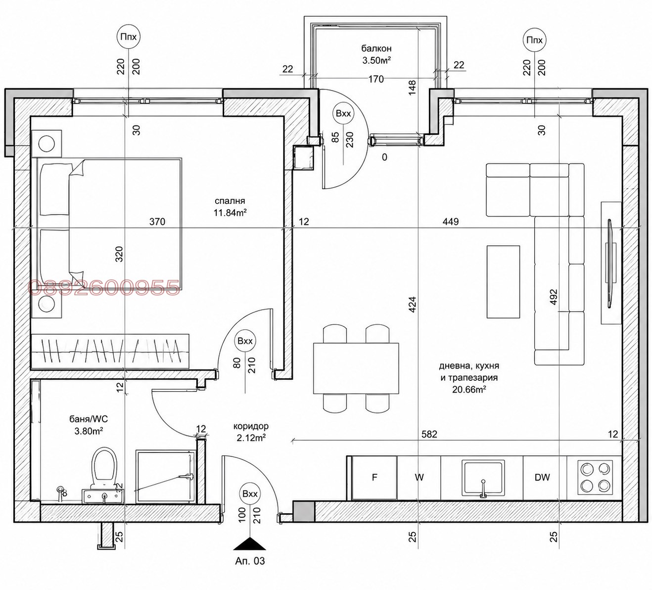Продава 2-СТАЕН, гр. Варна, Кайсиева градина, снимка 2 - Апартаменти - 55540612