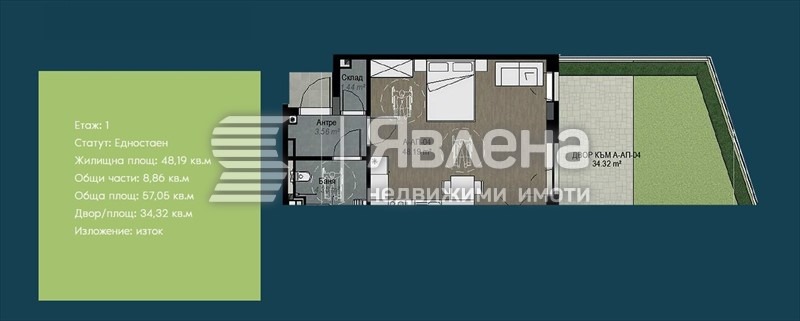 Продава  1-стаен град София , Витоша , 91 кв.м | 65776400 - изображение [3]