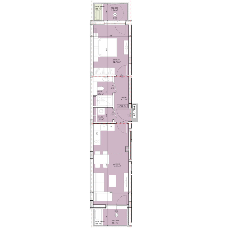 На продаж  1 спальня область Бургас , Равда , 72 кв.м | 45818543 - зображення [2]