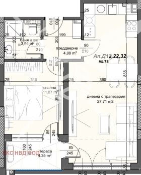 Продава 2-стаен град Пловдив Тракия - [1] 