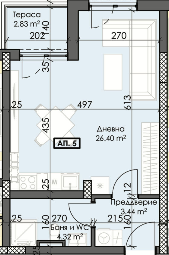 Продава 1-СТАЕН, гр. Пловдив, Тракия, снимка 5 - Aпартаменти - 47759278