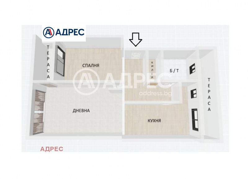 Продава 2-СТАЕН, гр. Варна, ЖП Гара, снимка 4 - Апартаменти - 53430450