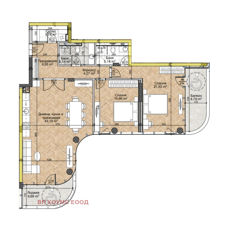 Na prodej  2 ložnice Sofia , Ljulin 2 , 150 m2 | 44859941 - obraz [3]