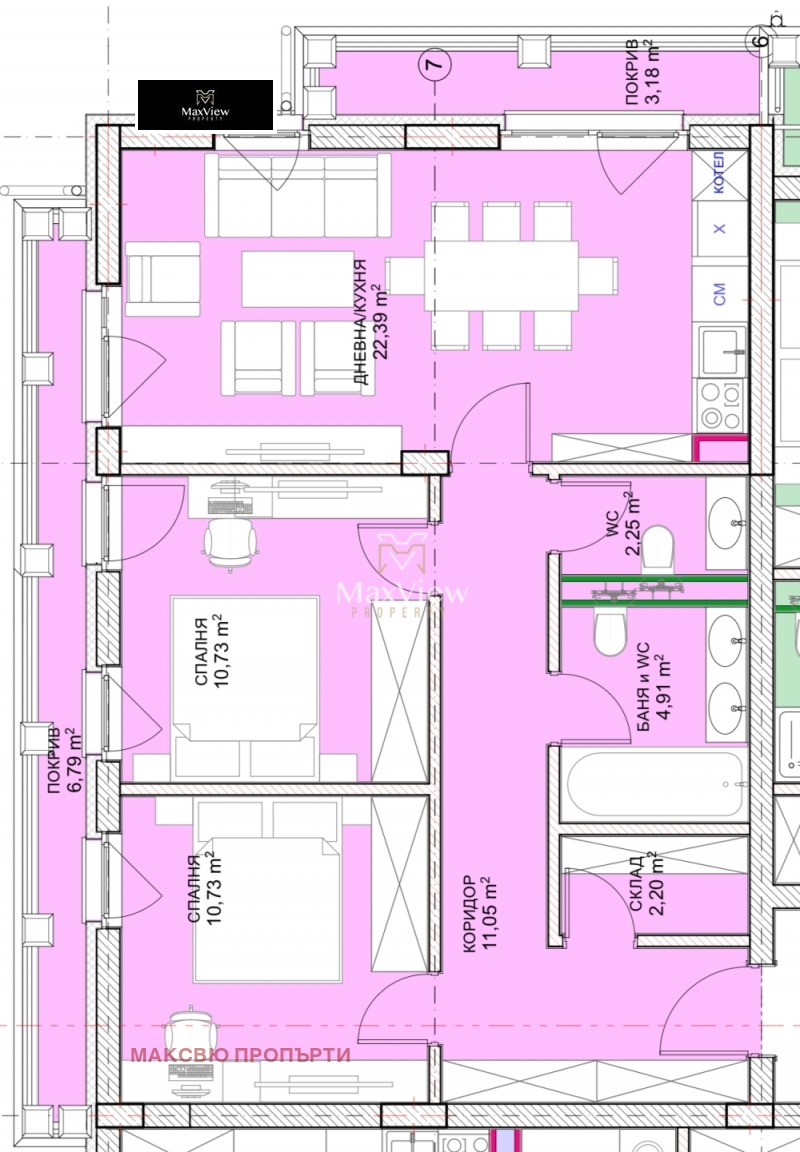 À vendre  2 chambres Sofia , Malinova dolina , 100 m² | 29579512 - image [2]