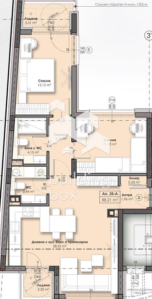 Продава 3-СТАЕН, гр. София, Връбница 2, снимка 2 - Апартаменти - 53229928