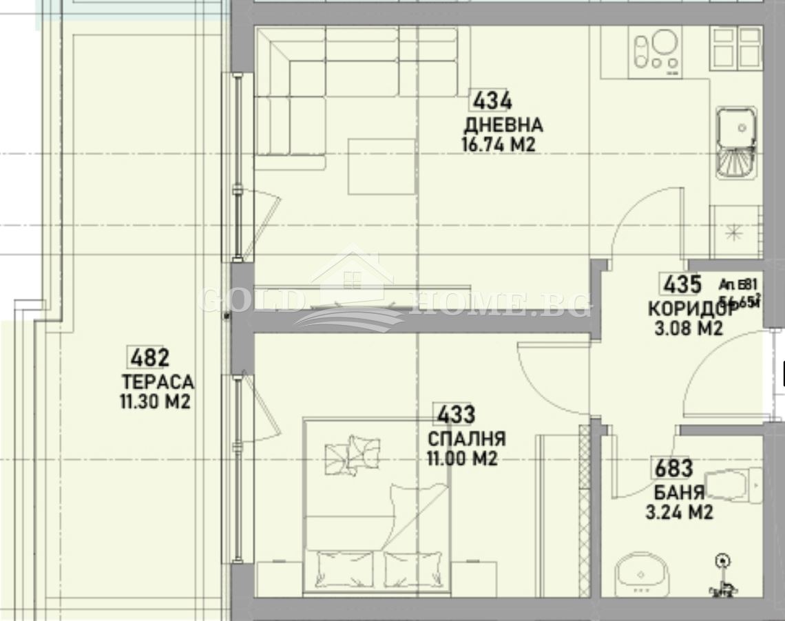 Продава 2-СТАЕН, гр. Пловдив, Южен, снимка 2 - Апартаменти - 55402799