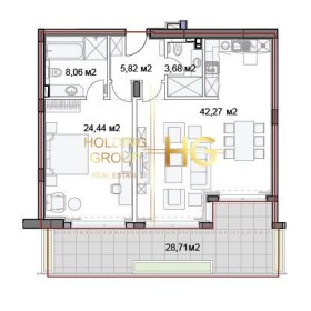 1 bedroom k.k. Slanchev den, Varna 5