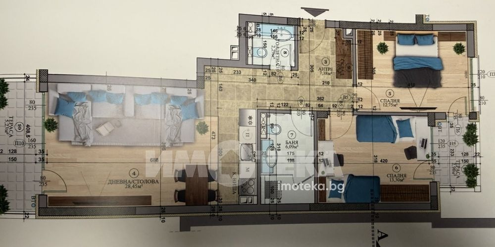 Продава 3-СТАЕН, гр. София, м-т Гърдова глава, снимка 4 - Апартаменти - 56165462