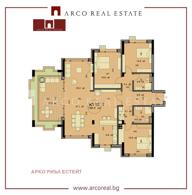 Продается  3 спальни София , Горна баня , 211 кв.м | 63473533