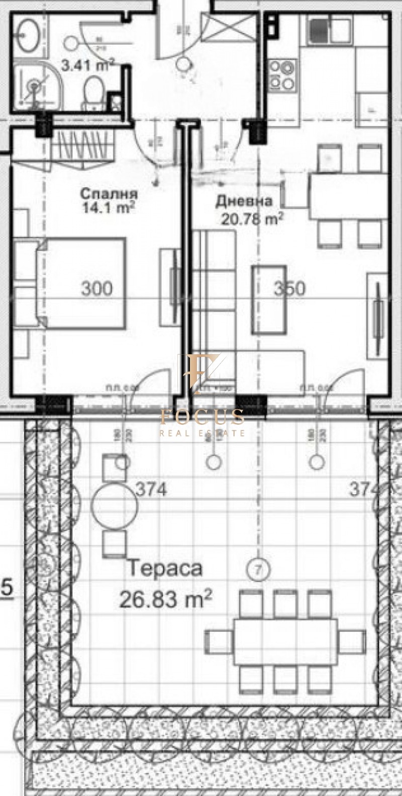 Na prodej  1 ložnice Plovdiv , Christo Smirnenski , 65 m2 | 23768399 - obraz [2]