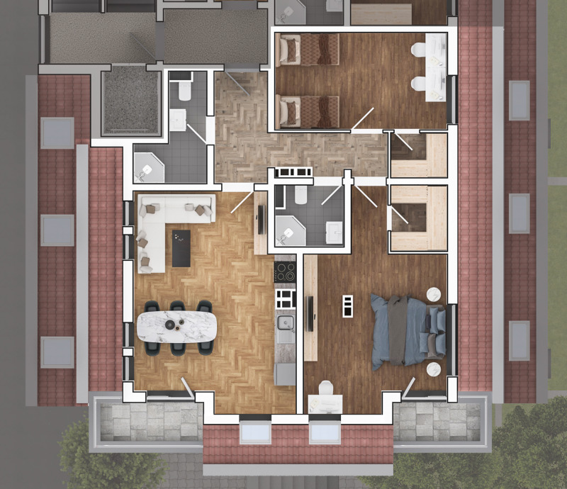 Zu verkaufen  2 Schlafzimmer Sofia , Lozenez , 173 qm | 50233589 - Bild [2]