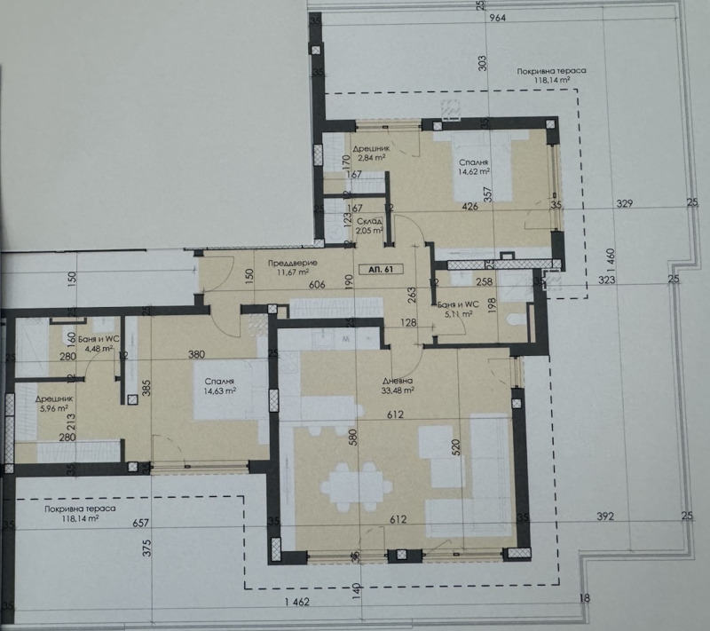 Продава 3-СТАЕН, гр. Пловдив, Тракия, снимка 1 - Aпартаменти - 47493327