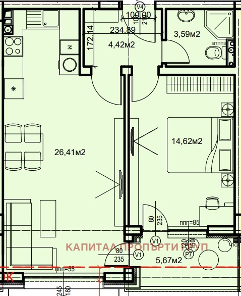 Продава 2-СТАЕН, гр. София, Овча купел
