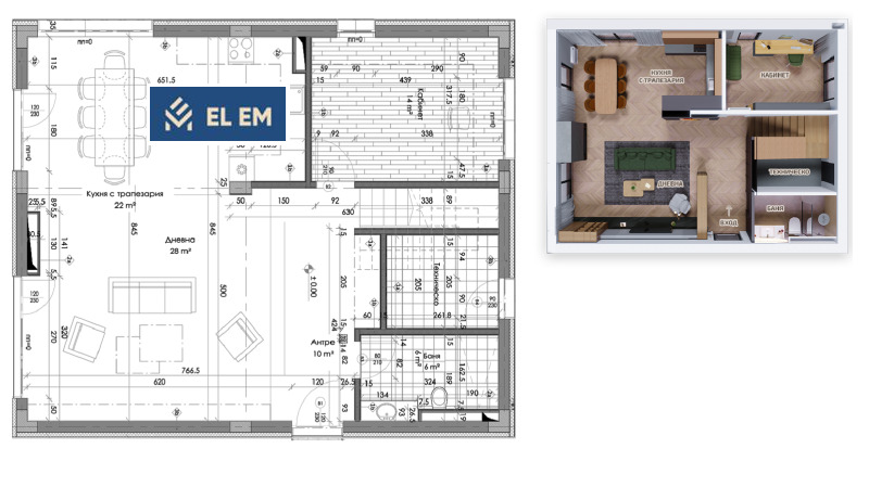 Продава КЪЩА, с. Вакарел, област София област, снимка 3 - Къщи - 53517110