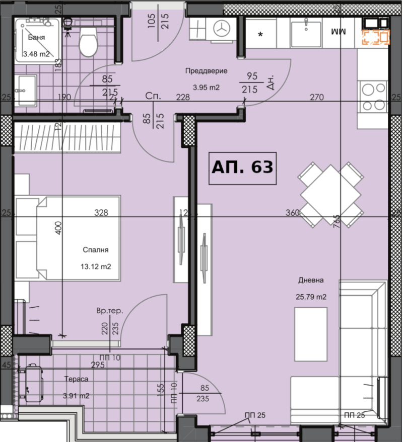 À venda  1 quarto Plovdiv , Karchiiaka , 71 m² | 30998854 - imagem [4]