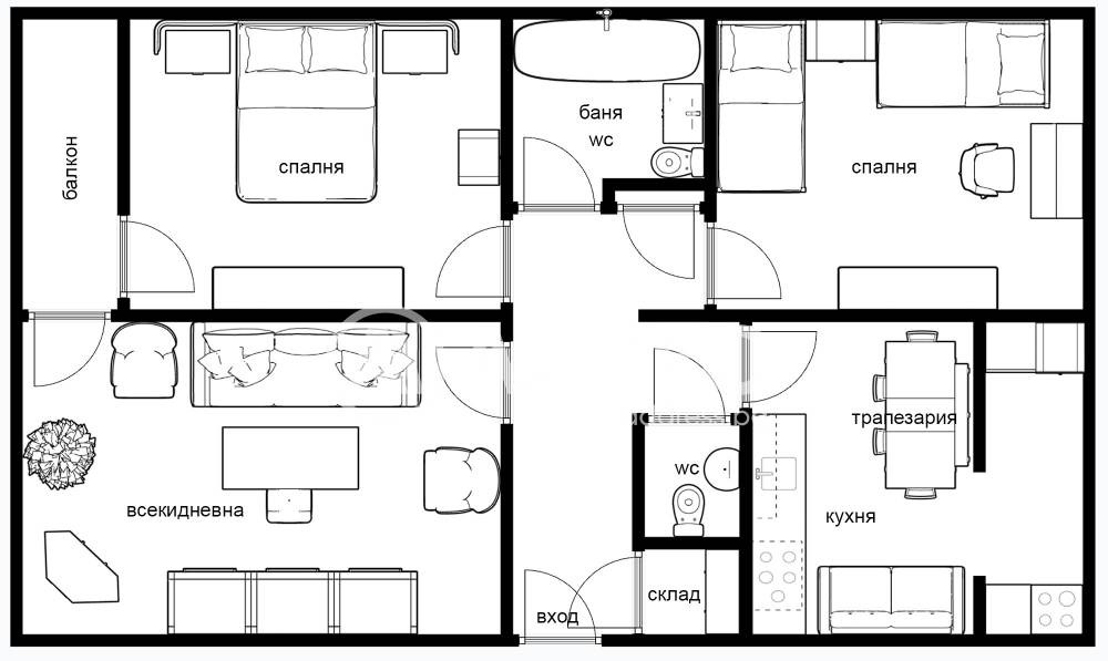 Продава 3-СТАЕН, гр. София, Обеля 2, снимка 4 - Апартаменти - 55275053