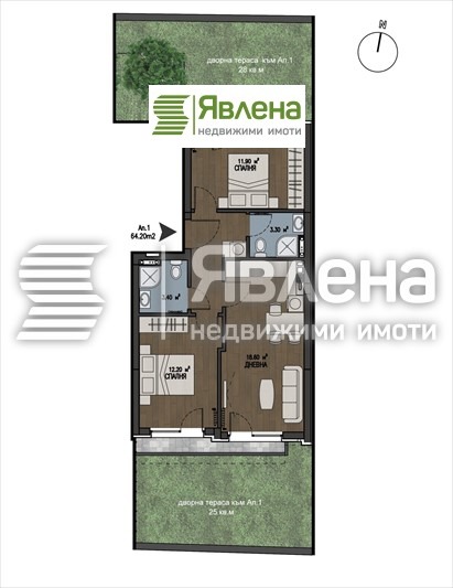 Продава 3-СТАЕН, гр. София, Бояна, снимка 3 - Aпартаменти - 49352282