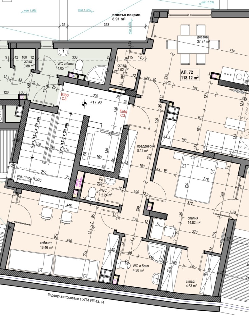 Te koop  2 slaapkamers Sofia , Banisjora , 135 m² | 46307725 - afbeelding [13]