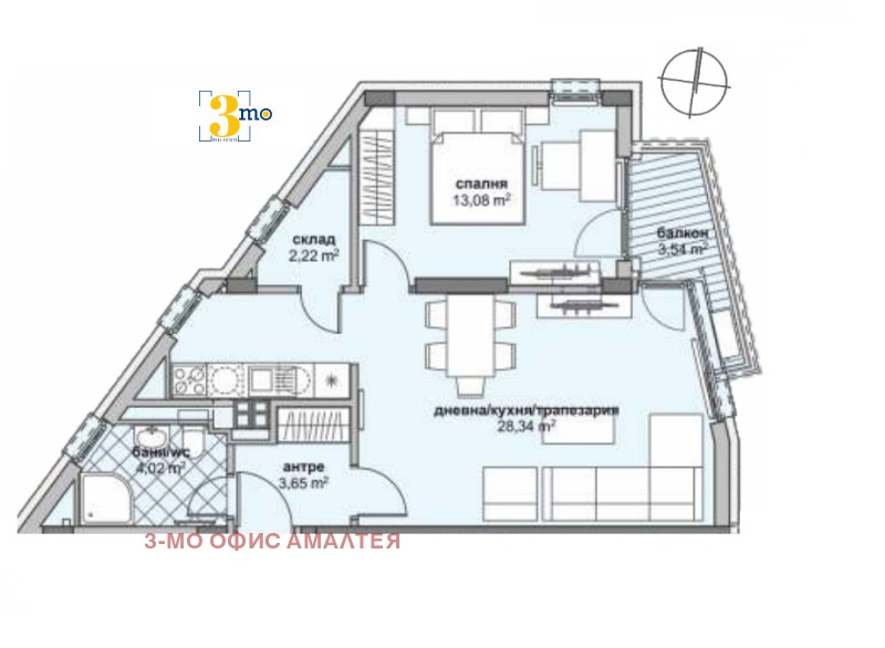 En venta  1 dormitorio Sofia , Lyulin 6 , 82 metros cuadrados | 97981978