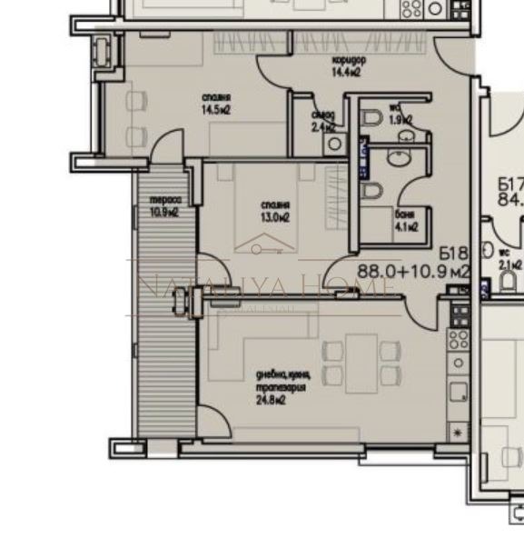 Satılık  2 yatak odası Burgas , Sarafovo , 109 metrekare | 56050175 - görüntü [2]