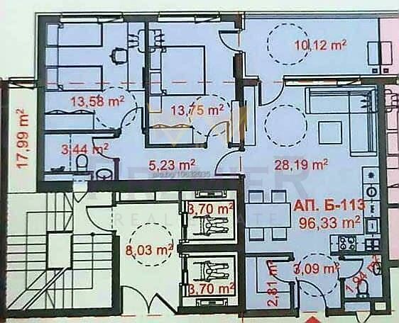 Продава 3-СТАЕН, гр. Бургас, Славейков, снимка 2 - Апартаменти - 53190400