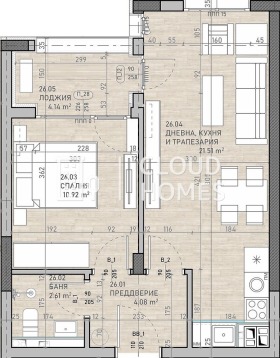 1 dormitor Suhata reca, Sofia 1