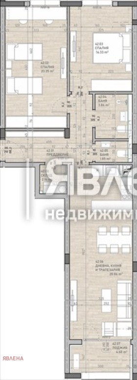 Продава 3-СТАЕН, гр. София, Сухата река, снимка 2 - Aпартаменти - 48789773