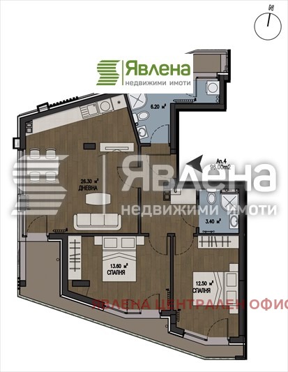 Продава 3-СТАЕН, гр. София, м-т Гърдова глава, снимка 3 - Aпартаменти - 48972053