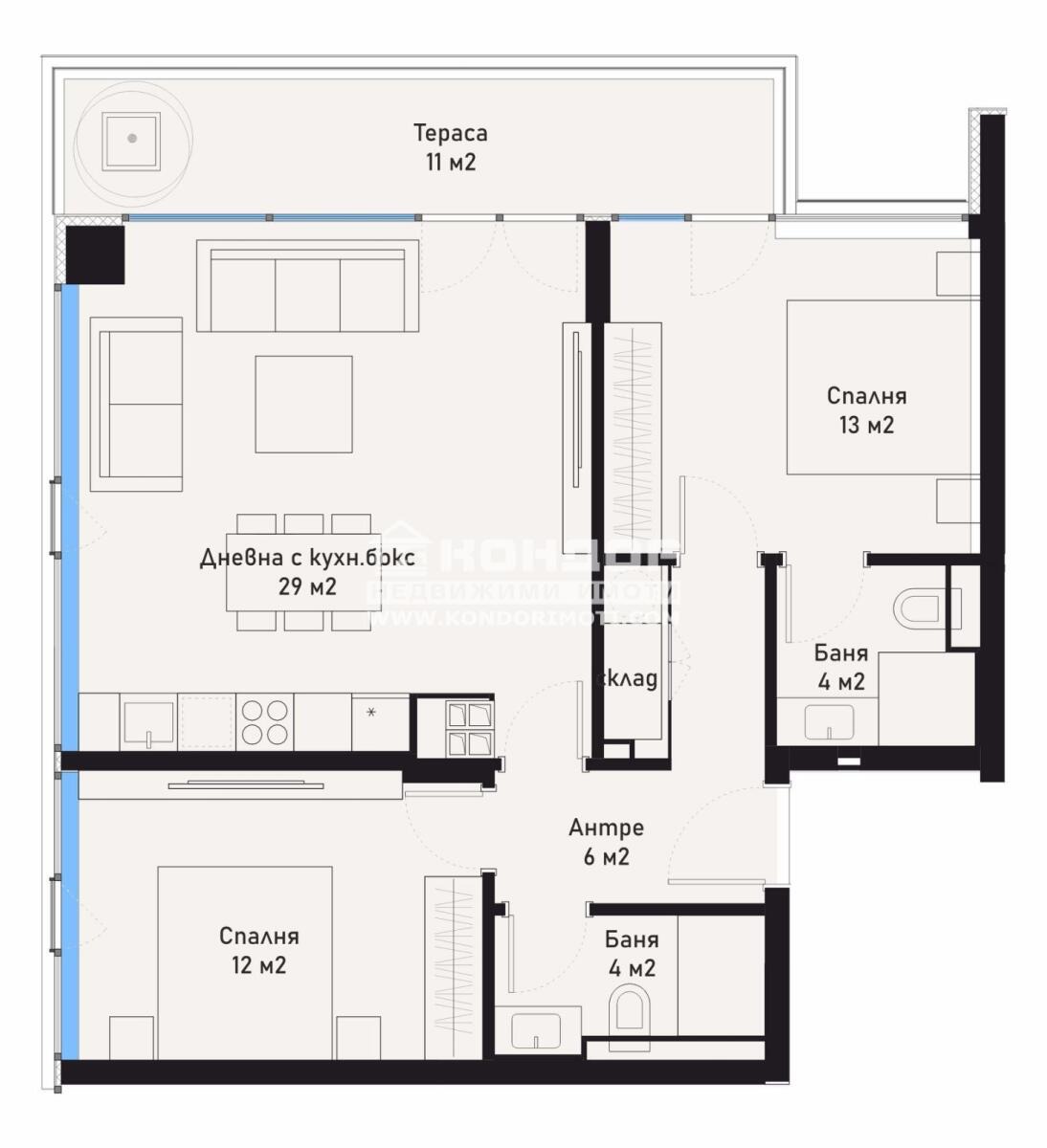 Продава 3-СТАЕН, гр. Пловдив, Младежки Хълм, снимка 3 - Апартаменти - 53887681