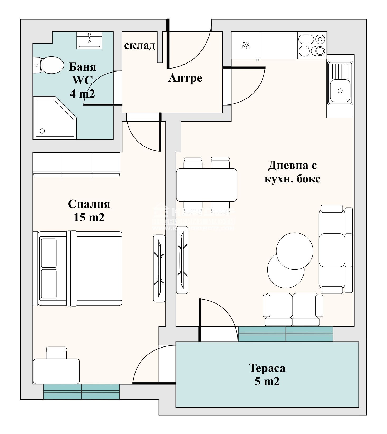 Продава 2-СТАЕН, гр. Пловдив, Кючук Париж, снимка 7 - Апартаменти - 54330340