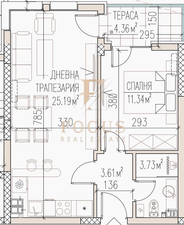 Na sprzedaż  1 sypialnia Plowdiw , Ostromila , 66 mkw | 33654673 - obraz [4]