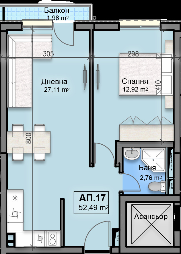 Продава  2-стаен град София , Манастирски ливади , 63 кв.м | 27955713 - изображение [4]