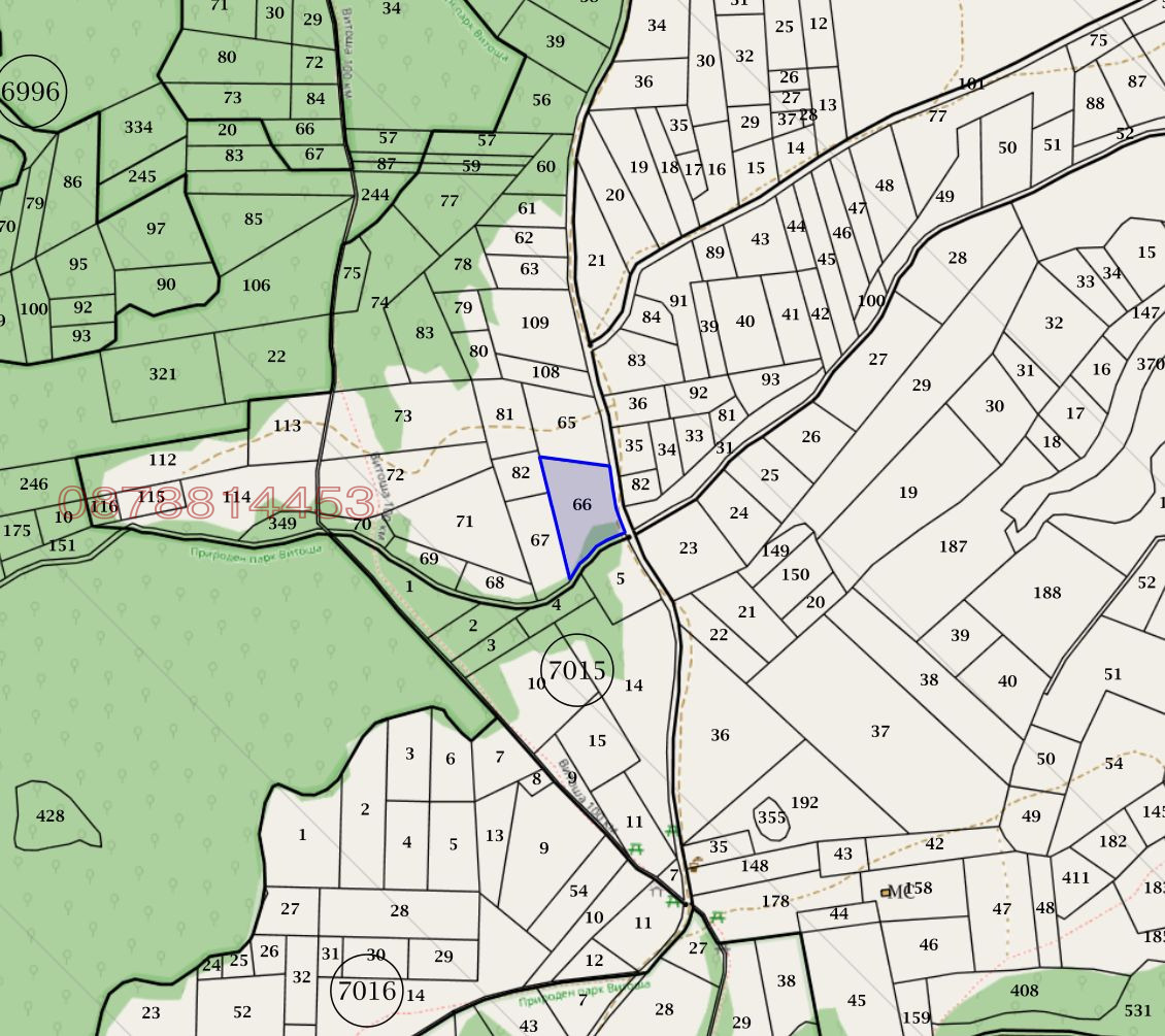 Продава ПАРЦЕЛ, гр. София, с. Бистрица, снимка 4 - Парцели - 53677160