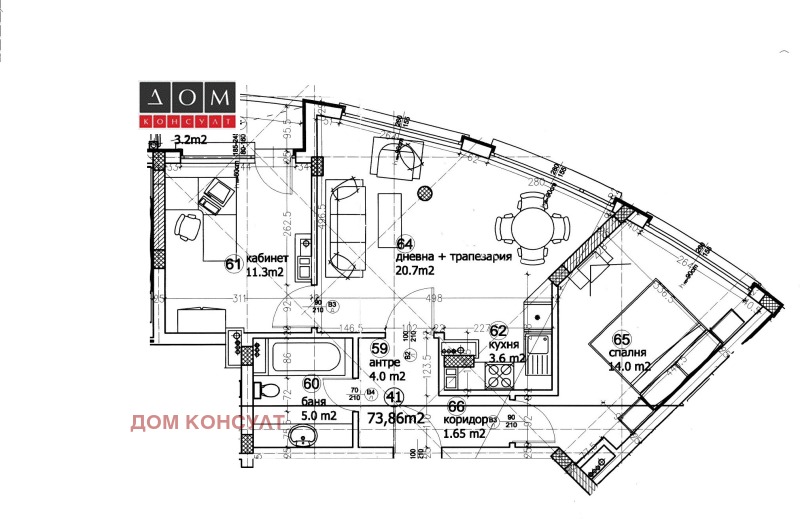 Till salu  2 sovrum Sofia , Krastova vada , 90 kvm | 21854748 - bild [10]