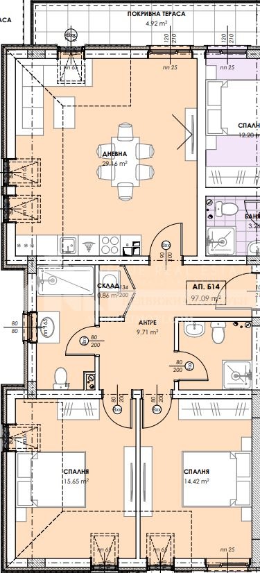 En venta  2 dormitorios Plovdiv , Ostromila , 123 metros cuadrados | 18762232 - imagen [2]