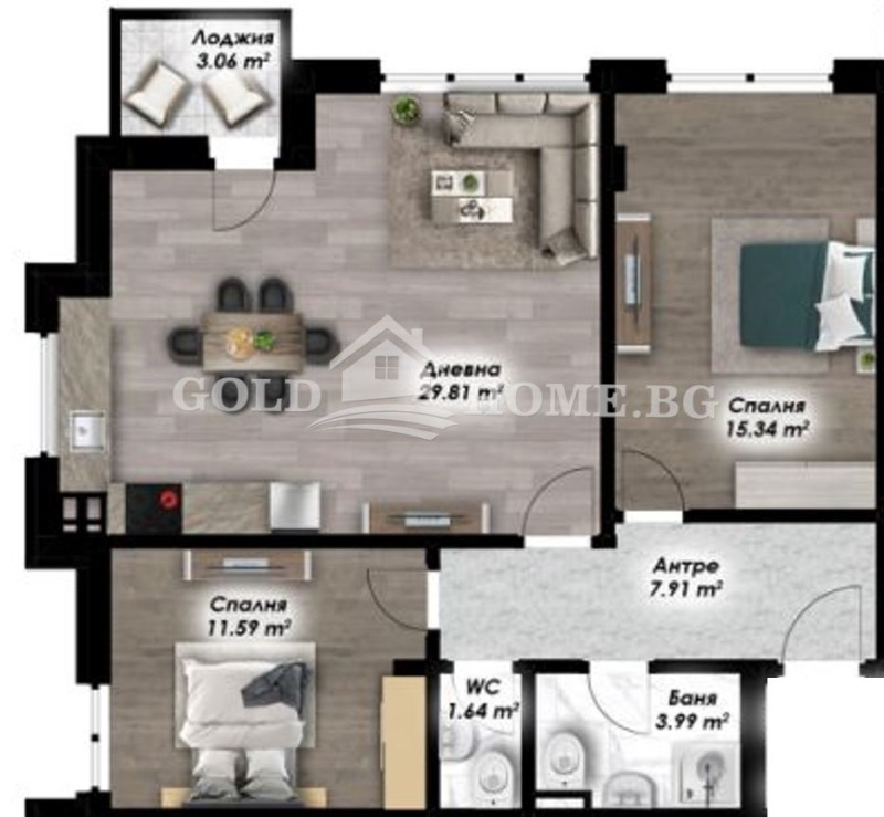 Продава 3-СТАЕН, гр. Пловдив, Остромила, снимка 4 - Апартаменти - 53004553