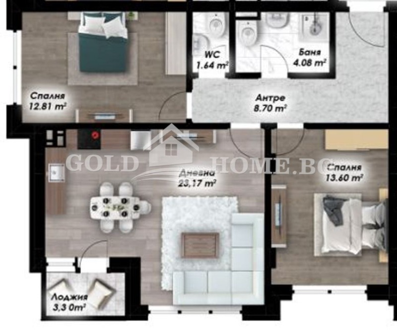 Продава 3-СТАЕН, гр. Пловдив, Остромила, снимка 2 - Апартаменти - 53004553