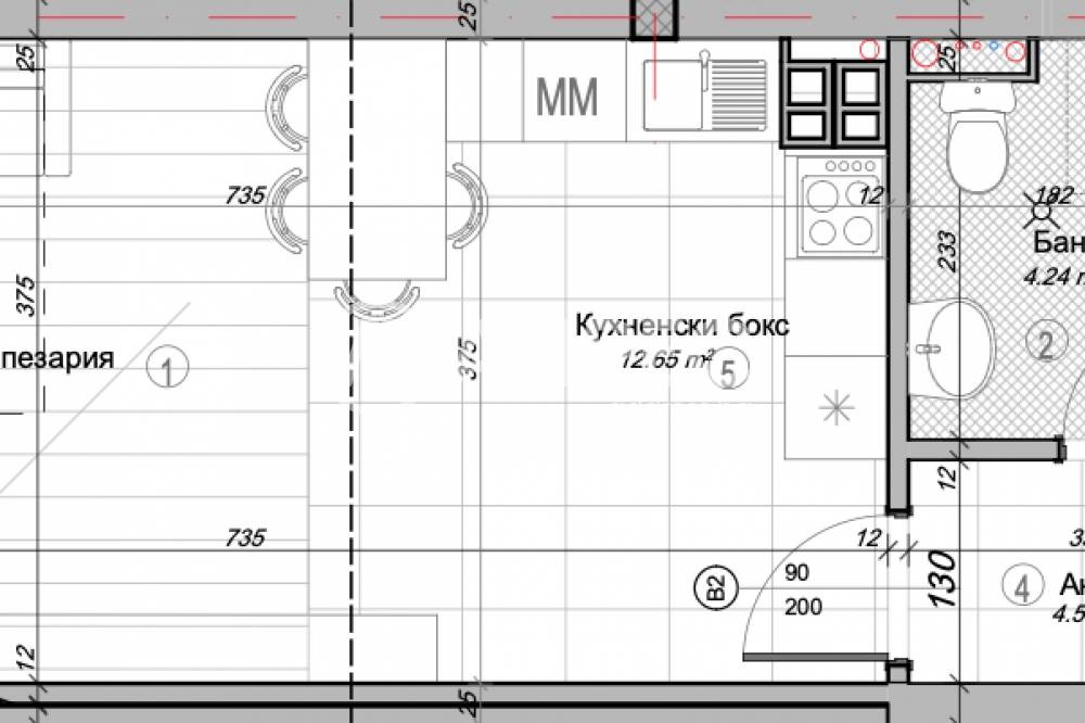 Продава 1-СТАЕН, гр. София, Гео Милев, снимка 2 - Апартаменти - 52797832