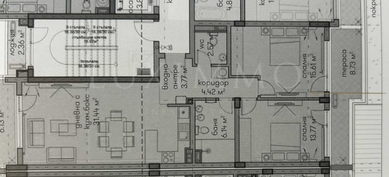 Til salg  2 soveværelser Sofia , Dragalevtsi , 143 kvm | 41101145 - billede [11]