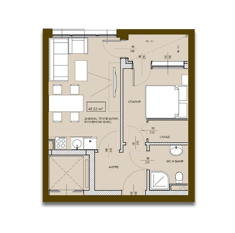 Продава 2-СТАЕН, гр. Поморие, област Бургас, снимка 6 - Aпартаменти - 48375862