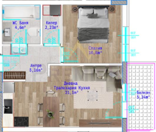 Продава  2-стаен град Варна , Виница , 76 кв.м | 27599626