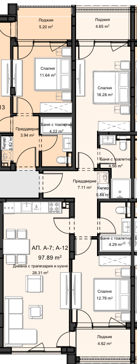 Satılık  2 yatak odası Plovdiv , Ostromila , 110 metrekare | 99390175 - görüntü [3]