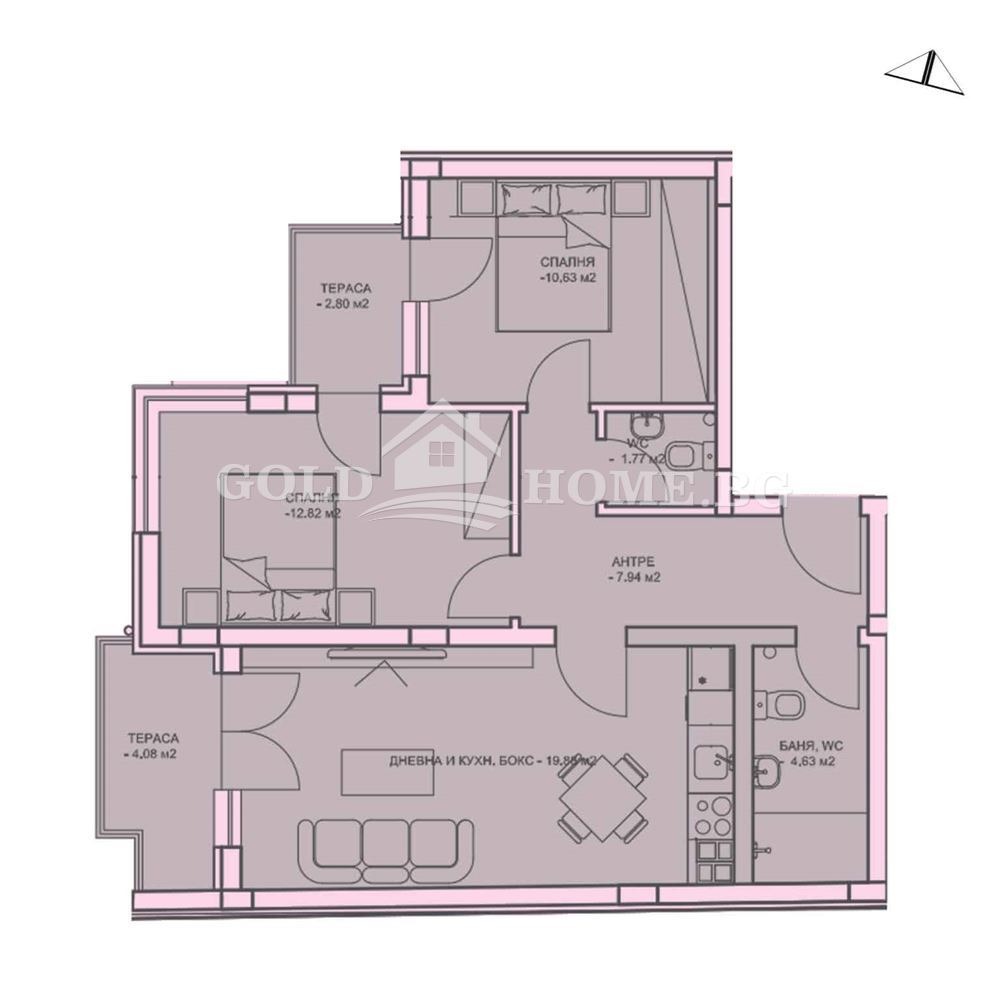 Продава 3-СТАЕН, гр. Пловдив, Център, снимка 2 - Апартаменти - 50628422